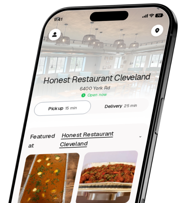 Honest Restaurant Cleveland app preview